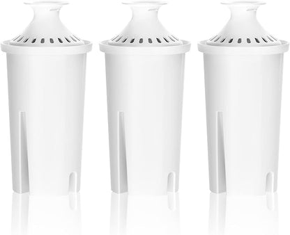 Overbest NSF Certified Pitcher Water Filter, Replacement for Brita® Pitchers and Dispensers, Brita® Classic 35557, OB03, Mavea® 107007, and More, Includes 3 Filters