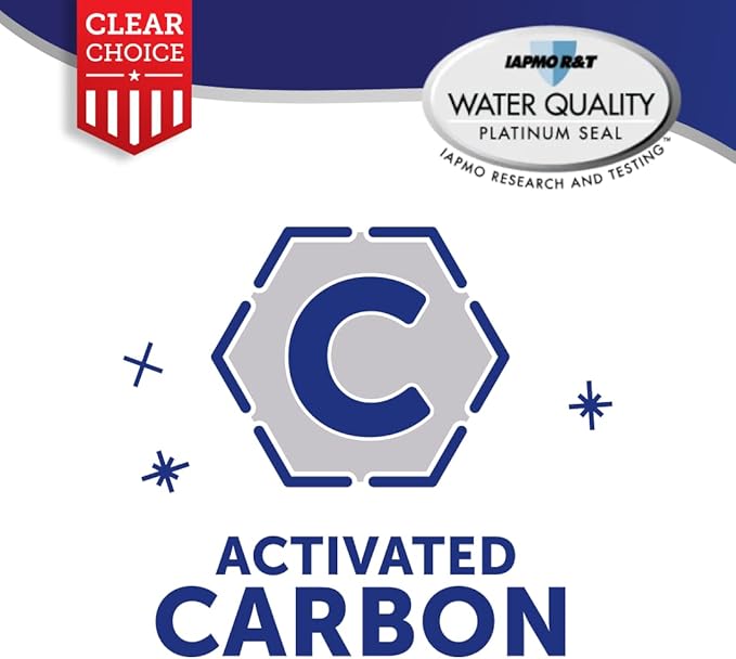 Clear Choice Taste Filter Replacement for Maytag UKF7003 FILTER7 Filter Compatible with EFF-6014A HDX-FMM-1 FMM-1 MYRF-100 Refrigerator Water Filter, NSF/ANSI 42, Box of 2, Made in the USA