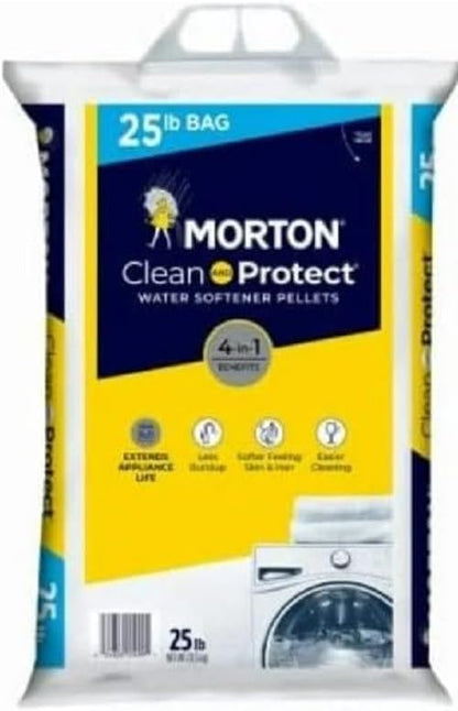 Morton Salt Water Softener Pellets, Clean & Protect, 19 Lb