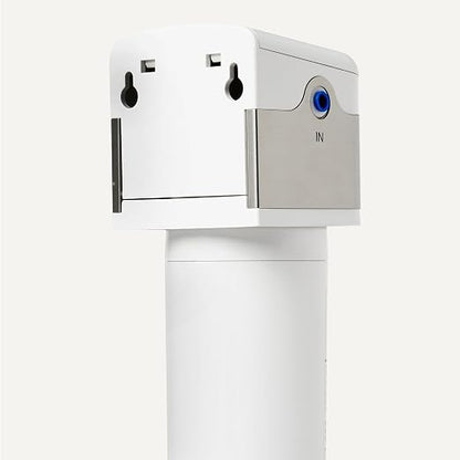 Amazon Basics Under Sink Water Filter System, NSF/ANSI 42 & 372 Certified, Easy Twist-and-Lock Design, 11,000 Gallons, 1 Year Service Life, White