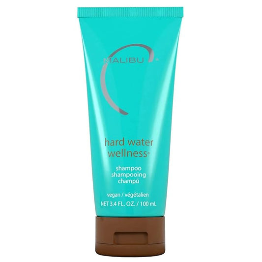 Malibu C Hard Water Hair Clarifying Shampoo - Travel Size Sulfate Free Chelating Formula for Build Up & Scalp Detox - Removes Minerals, Prevents Discoloration, Restores Shine - Vegan Hair Care, 3.4 oz