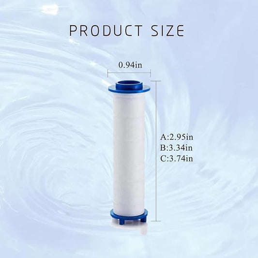 10/20 Pcs Ion Drops Shower Head Filters, Showerhead Filters, PP Cotton Replacement Cartridge, Suitable for Various Specifications of Shower Heads (A20*pc, 2.75 * 0.94 In)