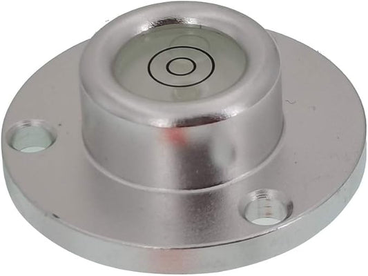 Metal Horizontal Bubble Bull's-Eye Level Universal Horizontal Flange Water Level Small Household 40x14mm(White)