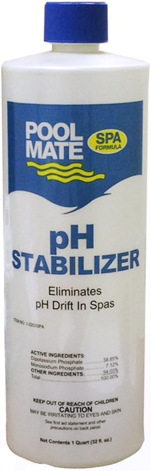 Pool Mate 1-Quart 4-Pack Premium pH Balancer for Hot Tubs, Stabilizes pH to the Correct Range, Made in USA