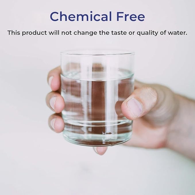 SAGEFINDS Chemical Free Water Conditioner | Reduces Limescale Buildup | Softens Hard Water | For Standard 3/4-Inch Pipes | Easy Install | Reduces Limescale, Softens Hard Water, Easy Install