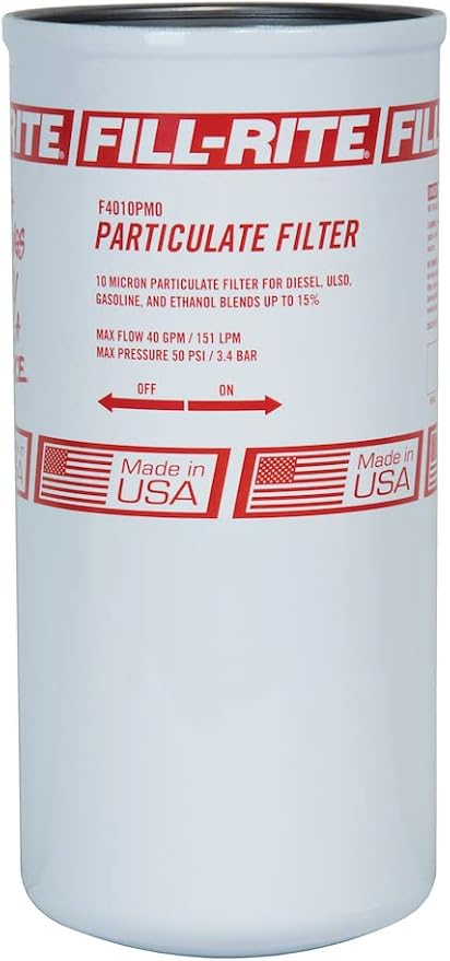 Fill-Rite F4010PM0 1½" - 16 UNF 40 GPM (151 LPM) 10 Micron Particulate Spin-On Fuel Filter