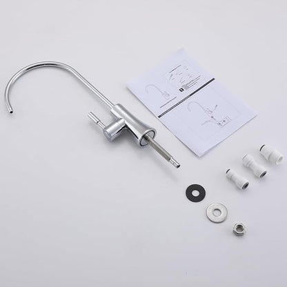 EKRTE Polished Chrome Drinking Water Purifier Faucet, Kitchen Bar Sink Drinking Purifier Kitchen Faucet for Under Sink Water Filter System