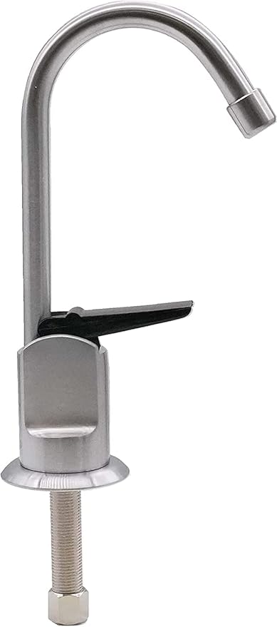 Westbrass D203-NL-20 6" Touch-Flo Style Pure Cold Water Dispenser Faucet, 1 Pack, Stainless Steel