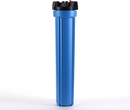 Hydronix HF5-20BLBK34PR Water Filter Housing 20" RO, Whole House, Hydroponics - 3/4" Ports, Blue Body w/PR