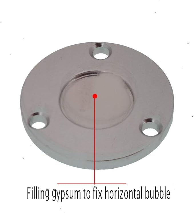 Metal Horizontal Bubble Bull's-Eye Level Universal Horizontal Flange Water Level Small Household 40x14mm(White)