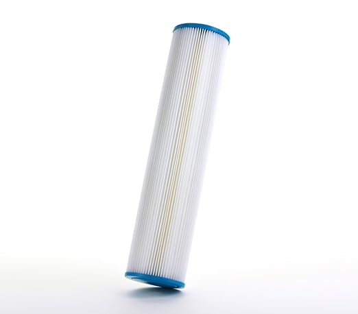 Hydronix SPC-45-2020 Pleated Water Filter Whole House Commercial Industrial Washable and Reusable 4.5" x 20" - 20 micron