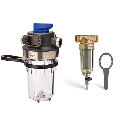 Culligan WH-HD200-C Whole House Water Filter System + iSpring WSP-50 Reusable Whole House Spin Down Sediment Water Filter
