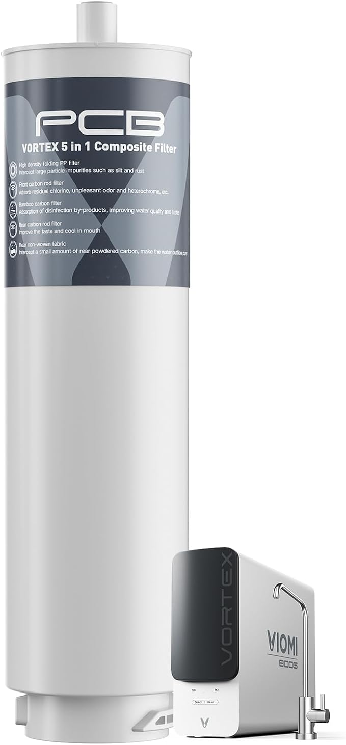 VIOMI PCB Filter, Replacement for Vortex 6 & Vortex 8 Water Filter System, 24-Months Lifespan, Designed for Viomi Reverse Osmosis Water Filter Specifically