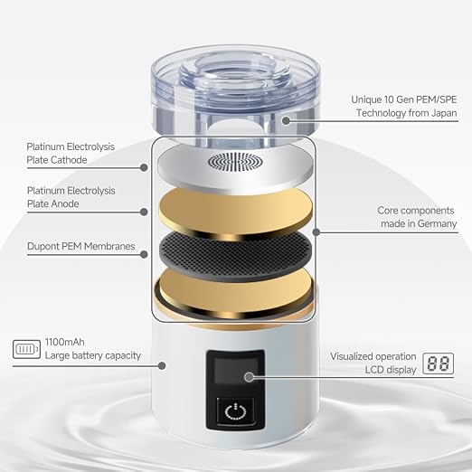 Hydrogen Water Bottle SPE PEM