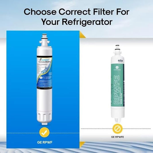 EXCELPURE RWF3600A Replacement for GE RPWF (Not RPWFE), RWF1063, RWF3600A, WSG-4, DWF-36, R-3600, MPF15350, OPFG3-RF300, Refrigerator Water Filter,3PACK