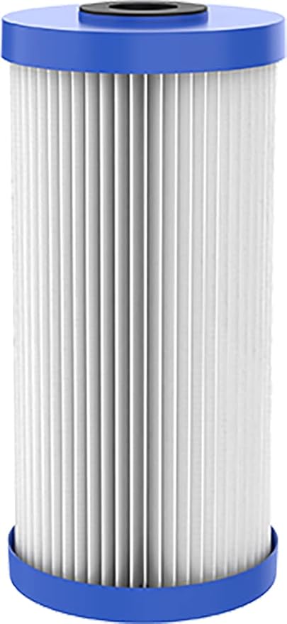 Pentair OMNIFilter RS6 Sediment Water Filter, 10" Whole House Heavy Duty Big Blue Pleated Replacement Cartridge, 10" x 4.5" (Pack of 2)