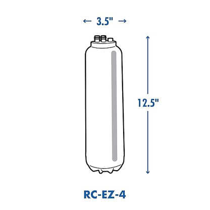 Culligan RC-EZ-4 Premium Water Filtration Replacement Cartridge for Under-Sink, Refrigerator, & RV Systems - EZ Change Water Filter System (500 Gallon Life)