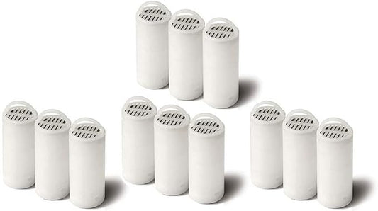 PetSafe Drinkwell 360 Fountain Carbon Filters - Supports Hydration - Coconut Shell Carbon - Clean Water Solution - Fits Drinkwell Stainless Multi-Pet & Plastic 360 Fountains - 12 Pack