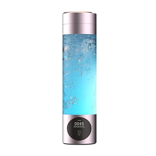 Hydrogen Water Bottle Generator, Outdoor Portable Hydrogen Rich Health Cup, Rechargeable Hydrogen Bottle, Hydrogen Water Ionizer Machine for Home Office Exercise Travel