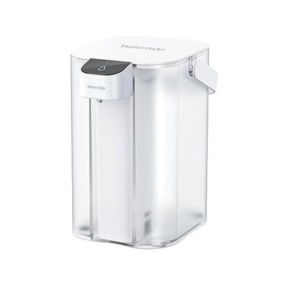 Waterdrop EDC01W Electric Water Filter Pitcher, 98% Chloramine Reduction, Rechargeable Water Dispenser, Instant 200-Gallon 15-Cup Countertop Purifier, NSF/ANSI 42, Reduce PFOA/PFOS, Lead, White