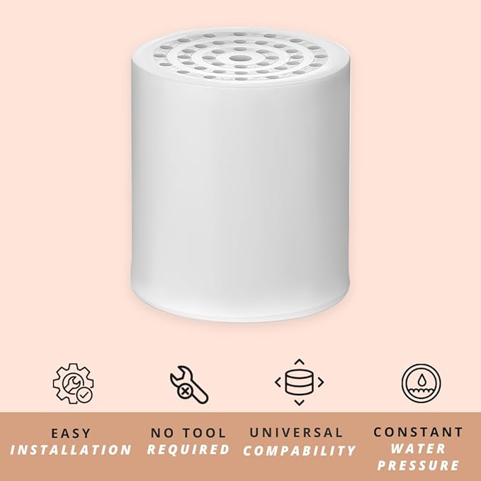 COLSEN Shower Filter Replacement – Universal Bath Water softener for tub 15 stage filtration system handheld purifier for hard water, removes fluoride vitamin c improves nails & hair (1Pack)