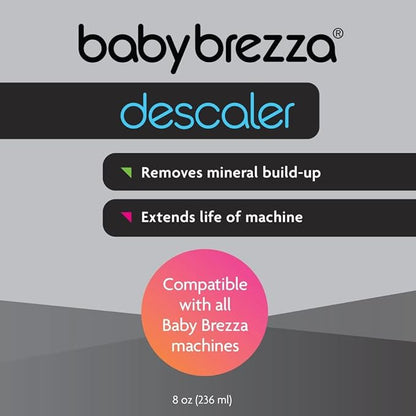 Baby Brezza Descaler 8 oz. Made in USA. Universal Descaling Solution and other appliances. Removes mineral build-up and extends your machine’s lifespan, (Pack of 2)