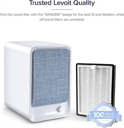 Levoit LV-H126 Air Purifier Genuine Replacement Filter, 1 Pack | 3 Extra Pre-Filters, High-Efficiency Activated Carbon for Removal of Smoke, Odor, Allergens, Pollen, Black