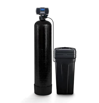Aqua True Blue Whole House Fluoride Removal Water Filter | Bone Char - 1.5 Cubic Ft + Manual Valve