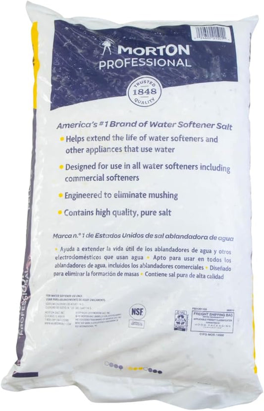 Morton Salt 1501 Clean Protect System Water Softener, 50 lbs, White