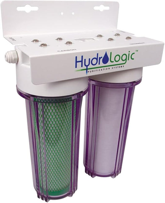 Hydrologic HL36005 Small Boy Hydroponics Dechlorinator and Sediment Catalytic Carbon Filter, Whole House Two Stage Filtration System