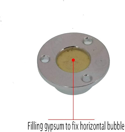 Metal Horizontal Bubble Bull's-Eye Level Universal Horizontal Bubble Flange Water Bubble Level Horizontal Bubble Small Household 22.5x10mm(Green)