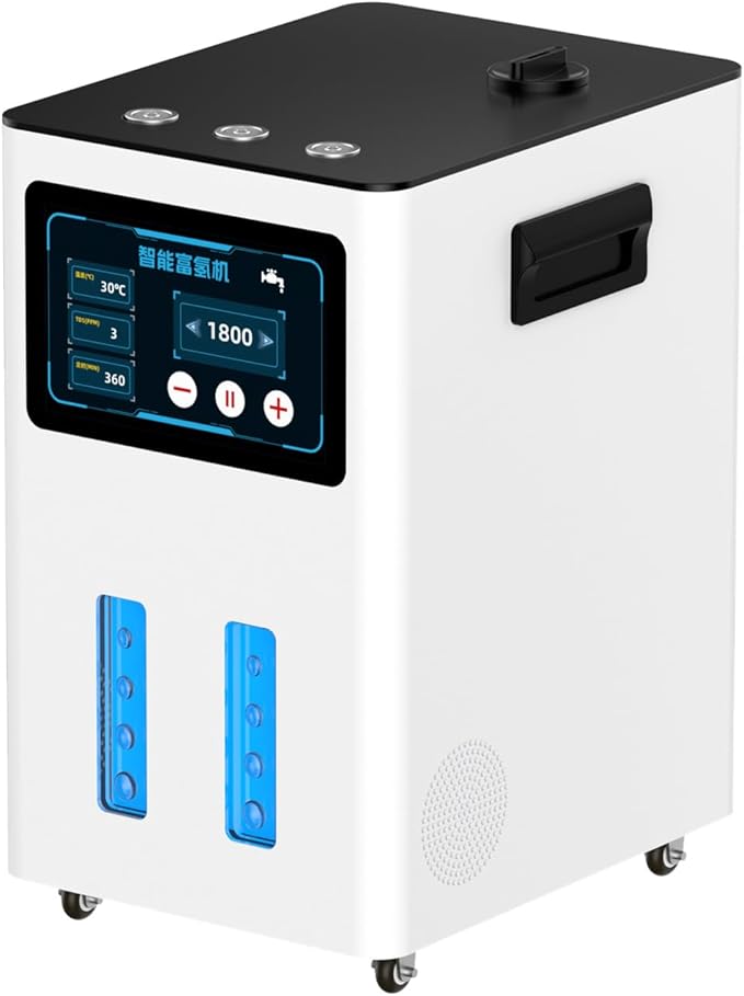 Hydrogen Machine for Inhalation, SPE PEM Technology, 99.99% High Purity Brown Gas Inhaler, HO-Separated, Hydrogen Water Generator White 4200ml/min