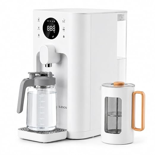 Countertop Reverse Osmosis Water Filter System with UV, 6-Stage RO Filtration, No Installation, Real-Time TDS Display, BPA-Free, Dual Glass Pitchers for Baby Food Preparation & Family Cooking