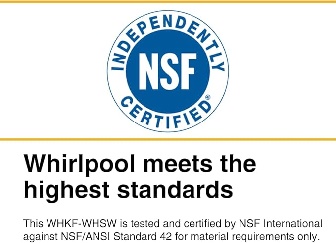 Whirlpool 10" x 2.5" Whole House Sediment Water Filters, WHKF-WHSW, 35 Micron, NSF Certified Reduces Sand, Soil, Silt & Rust for Standard Filter Housings, 24-Pack