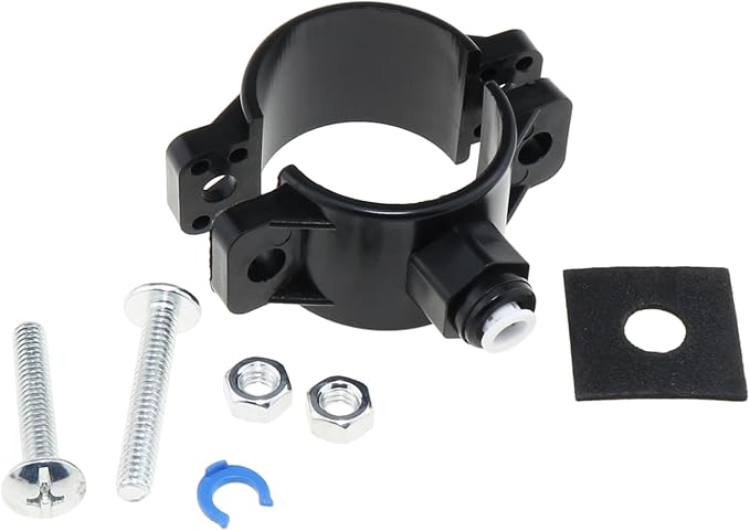 DGZZI Water Purifier Accessory Under Sink Reverse Osmosis System Hose Adapter Black Quick Connect Wastewater Clamp for Water Purifier and Water Purifier and Direct Drinking Water Dispenser