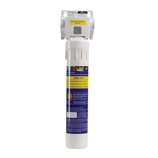 Watts Premier H2O-F17 Pure H2O GAC Carbon Filter Replacement for H2O-DWGC100, H2O-DWGC101, H2O-DWRO300 Under Counter Water Filtration Systems, Push Button Design