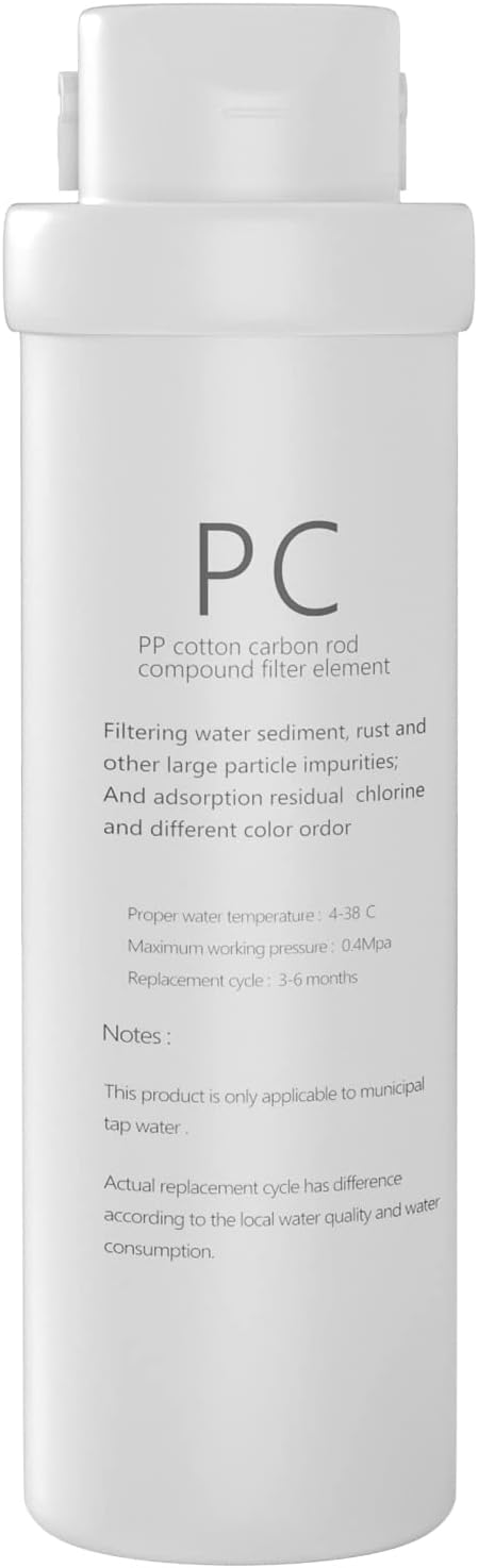 PC Filter Replacement for Reinmoson RMS-WP-RO500 and CrispTaste CRS-RO600 Reverse Osmosis System Tankless Reverse Osmosis Water Filter, Reduces PFAS Chlorine