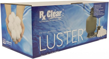 Rx Clear White Luster Filter Media for Swimming Pool Sand Filters | Alternative to Sand and Filter Glass | Specialty Technology Helps Keep Pools Clean | Lasts for Several Seasons | 2-Pack