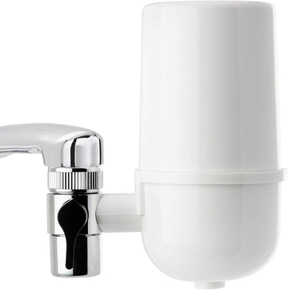 iSpring DF1-WT Faucet Water Filter for Kitchen, Bathroom, or RV Sink, 500 Gallons Long Life, White with Aerator