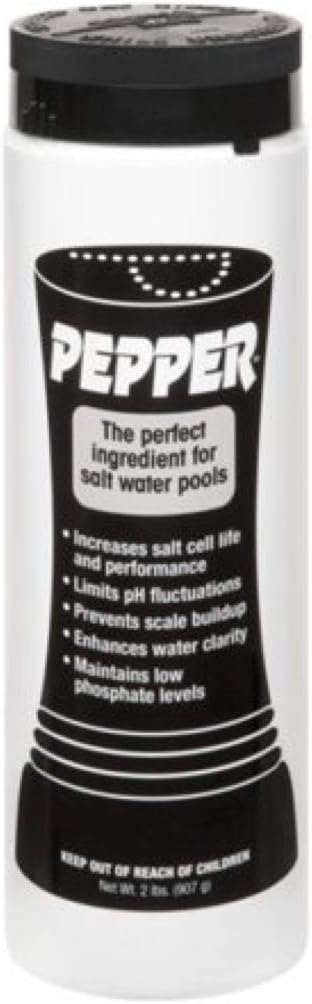 API Pepper - 2lb Salt Water Pool Chemical Maintenance Balancer - White Granular - Prevents Scale, Corrosion, Maintains Low Phosphate Levels