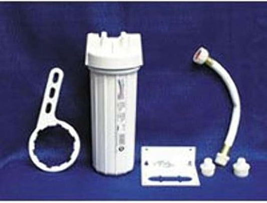 SHURFLO RV-10UC-A 10In Housing Assembly-Use Under Counter/Outside The Rv 3/8In Npt-F Ports. Includ