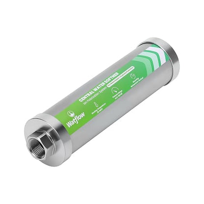 Salt-Free Water Descaler Sysrem – Central Whole-House Water Softener, 3/4" NPT, Polarization System, Prevents Scale Without Salt or Chemicals
