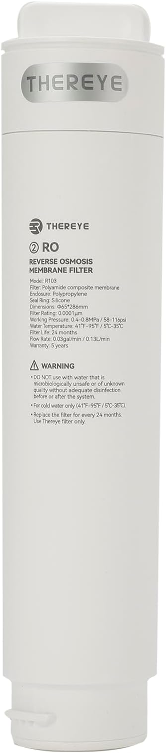 Reverse Osmosis Membrane Filter, Replacement RO Water Filter, Applicable to Thereye ER-WP02 Reverse Osmosis Water Filter System