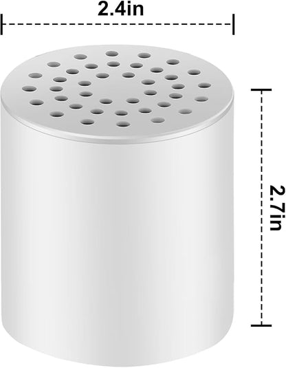 Shower Filter Replacement Cartridge: 20 Stage Shower Filter for Hard Water Removes Chlorine Fluoride & Heavy Metals - 2 Pack Water Softener for Hair/Skin