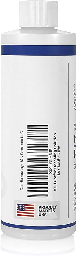 K&J Pemium Descaling Solution (2 uses) - Made in USA - Descaler for Keurig, Breville, Nespresso, Delonghi, Cuisinart, and all Coffee and Espresso Machines