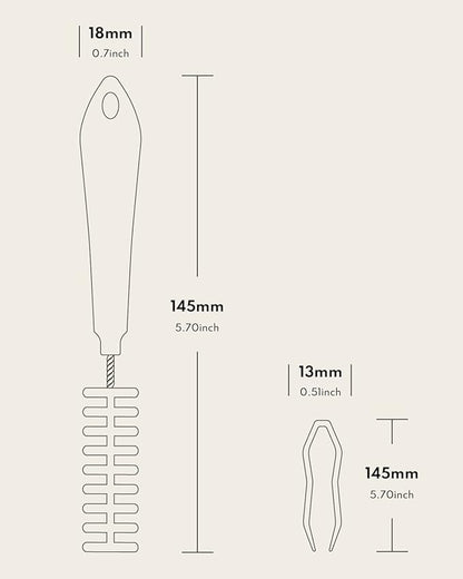 Homerunpet Pet Water Fountain Cleaning Kit, Brush and Tweezers, Fit Most Pet Water Fountains