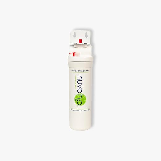NuvoH2O Water Heater System – Citrus-Based, Salt-Free Water Softener – Prevents Hard Water Scale Buildup, Extends Water Heater Life – Compact, Eco-Friendly