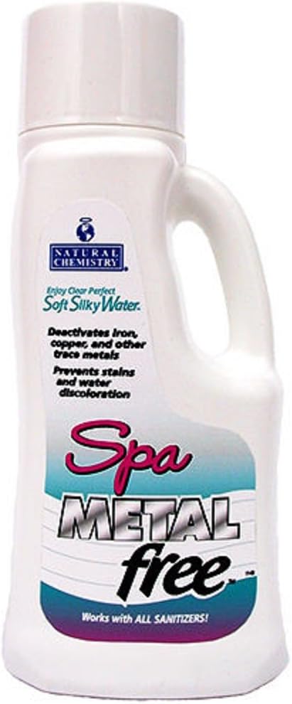Natural Chemistry Spa Metal Free, 1 L, Single, Prevents Stains and Water Discoloration, Deactivates Iron, Copper & Other Trace Metals