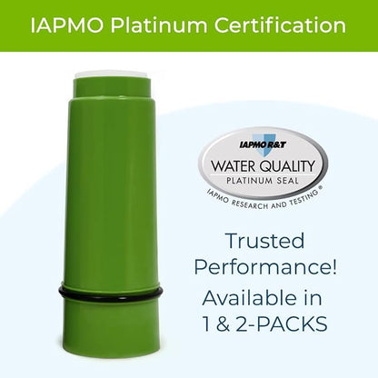 WaterChef Shower Filter Replacement Cartridge RCSF-7 | for SF-7C & SF-7C-ECO Systems | NSF/ANSI Certified 96.6% Chlorine Reduction | ThermalGuard™ Technology | 10,000-Gallon Capacity | Made in USA