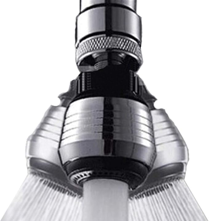 2 Pack Faucet Filter Aerator Sprayer, Sink 360 Swivel Water Tap Saving for Kitchen Bathroom (Short)